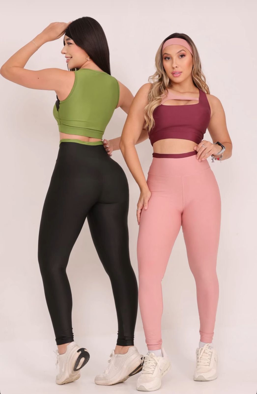Conjunto Glow Legging verde preto