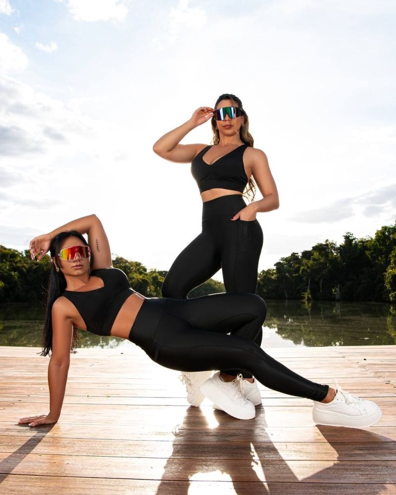 Legging preta duo