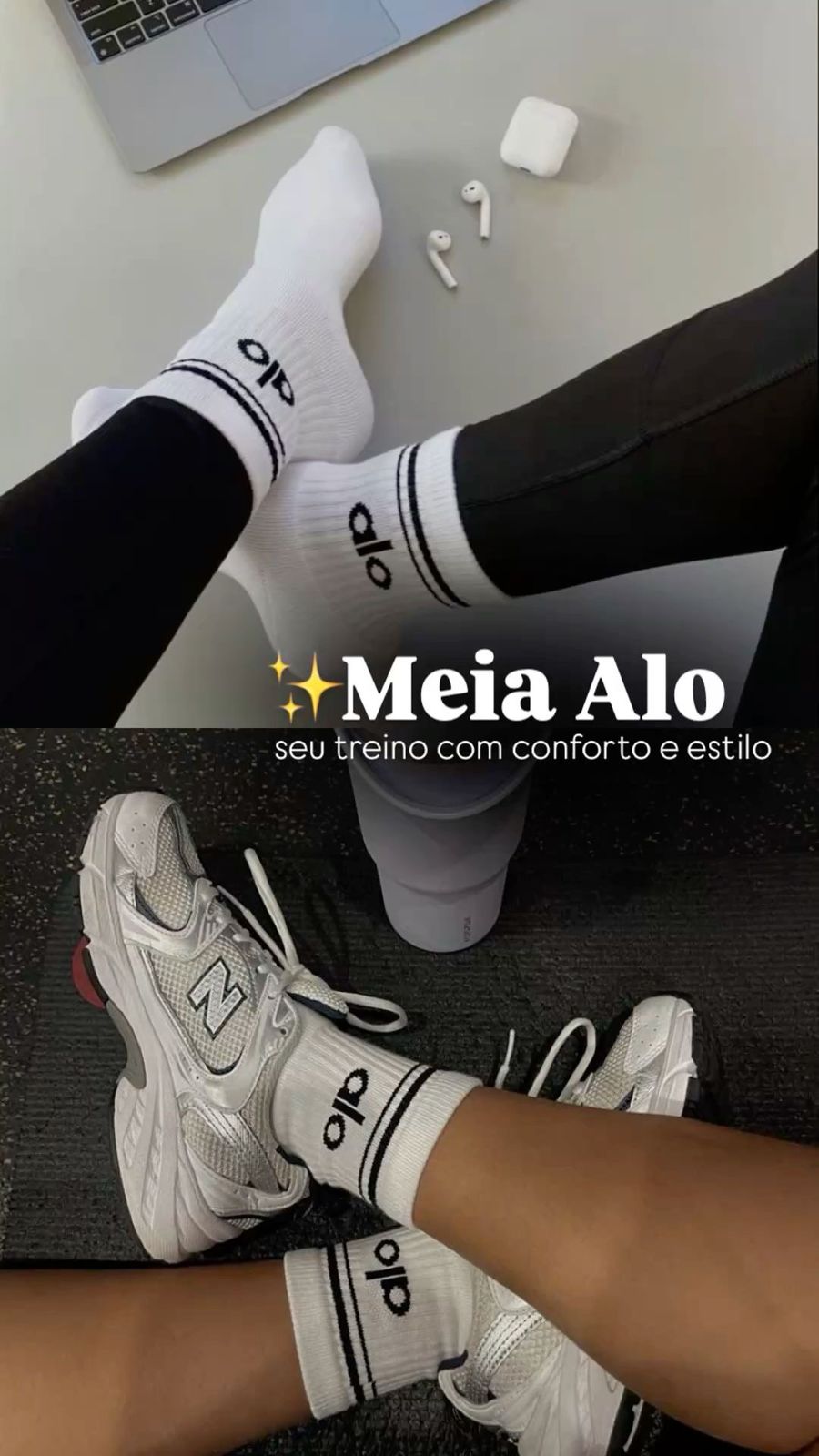Meias Alo branca