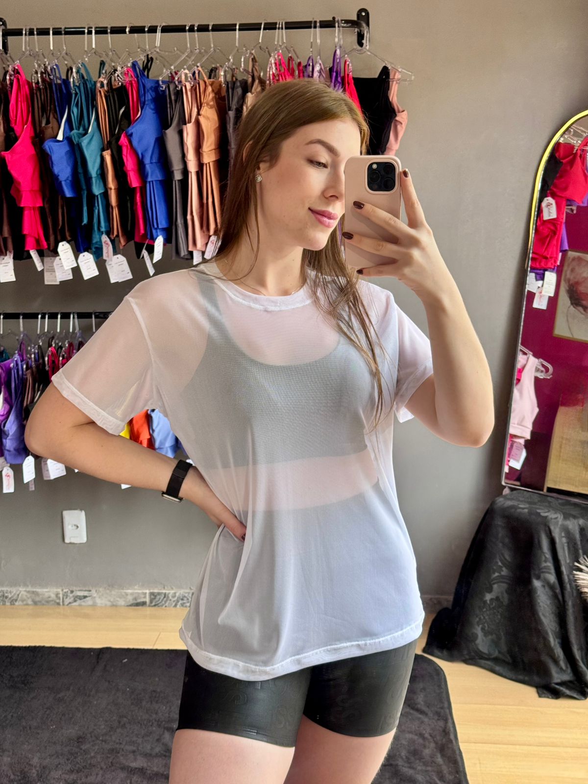 Camisão Tule Branco